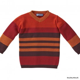 Pullover STRIPES ketchup