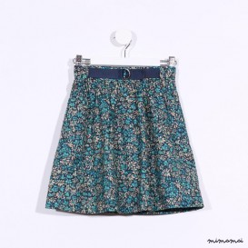 Pull-up Skirt green floral