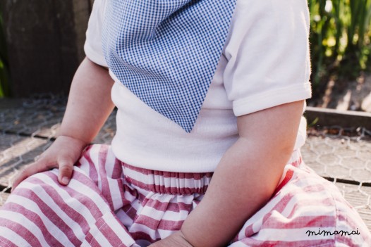 Baby Skirt red stripy