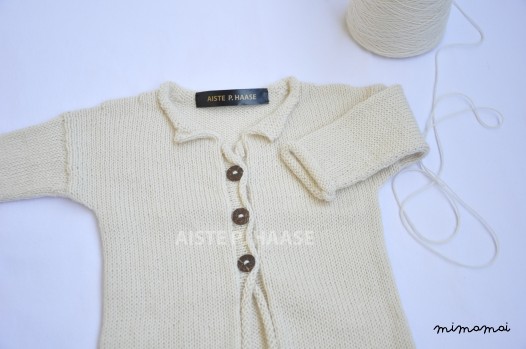 Baby jacket from baby alpaca wool