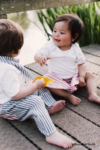 Baby Skirt red stripy