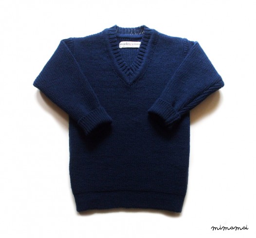 Babies/Children's knitted lambswool V-neck sweater/jumper/pullover