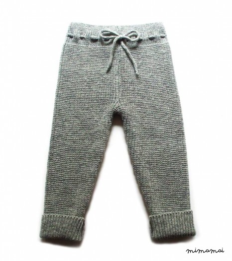 Babies/Children's knitted lambswool high-waist Pants/leggings/trousers