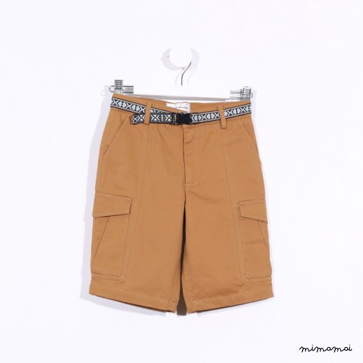 Cargo Shorts with Belt khaki