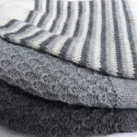 Grid- Grey Knitted Hat