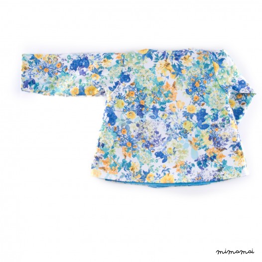 Flower printed baby jacket