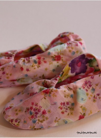 Babuchas pink flower