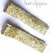 Pair of Golden Sparkle Hairclips