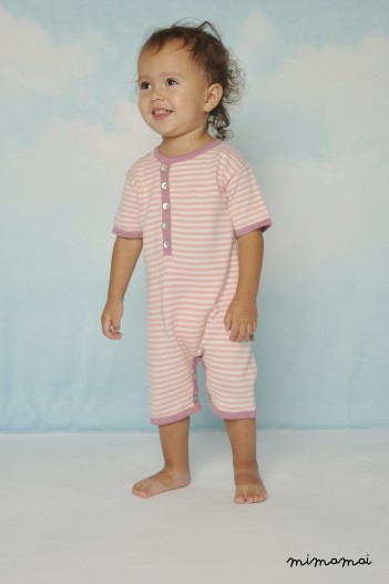Billy Romper Pink Stripe