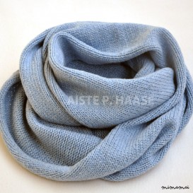 Cashmere infinity scarf, Serenity color
