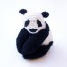Panda amigurumi stuffed plush