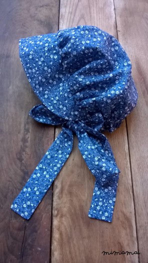 Cuffia in leggerissimo cottone doppiato stile vintage
