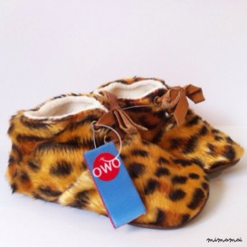 18-24 Months Slippers / Baby Shoes Lamb Leather