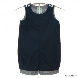 Salopette estiva in cotone - SAILOR BLUE