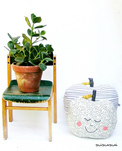 Large apple Grey/milk striped