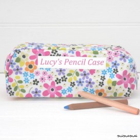 Personalised Floral Pencil Case