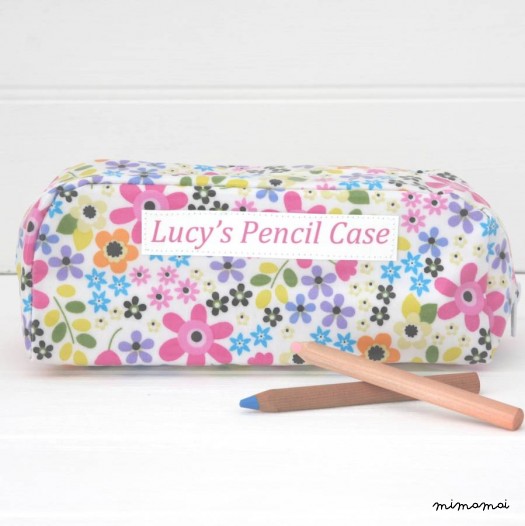Personalised Floral Pencil Case