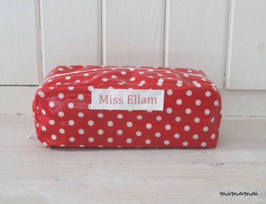 Personalised Oilcloth Pencil Case