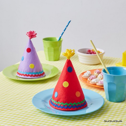 Set of 4 Felt Party Hats