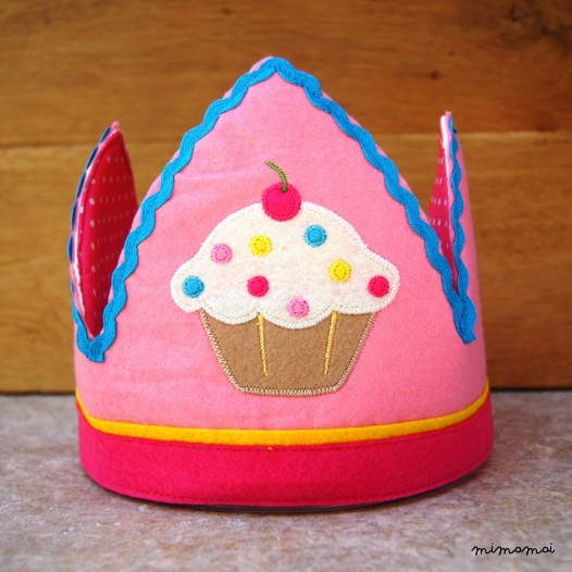 Cupcake Felt Party Crown