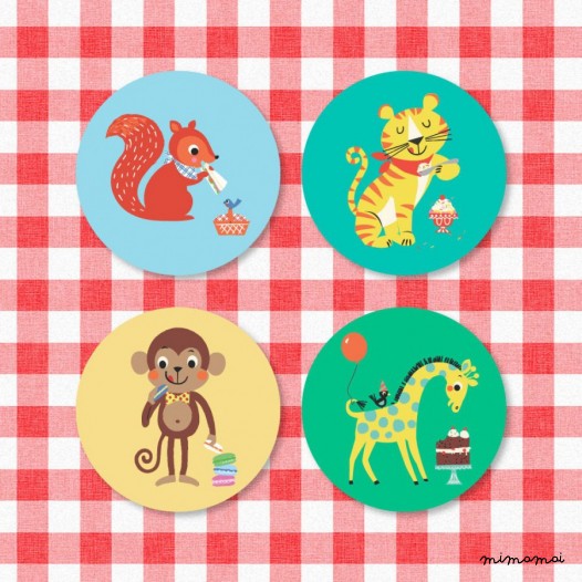 Party Animals Card Coasters