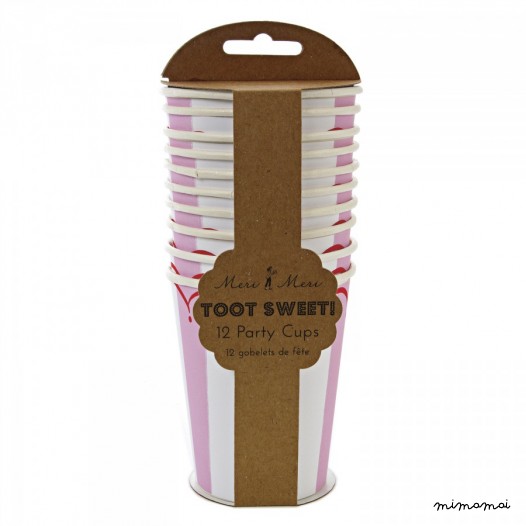 Toot Sweet Pink Party Cups