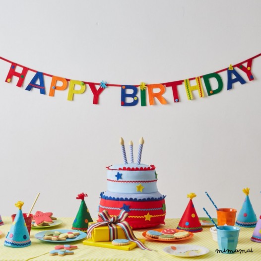 'Happy Birthday' Handmade Felt Bunting