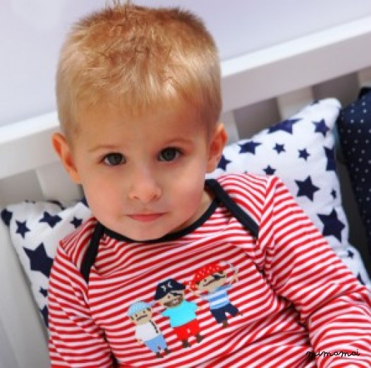 Pirate babygrow, rattle & bib gift set