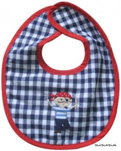 Pirate babygrow, rattle & bib gift set