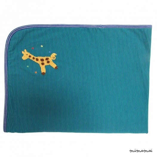Crochet giraffe baby blanket