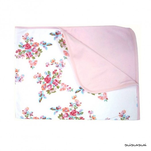 New baby floral blanket