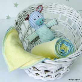 Soft yellow baby wrap