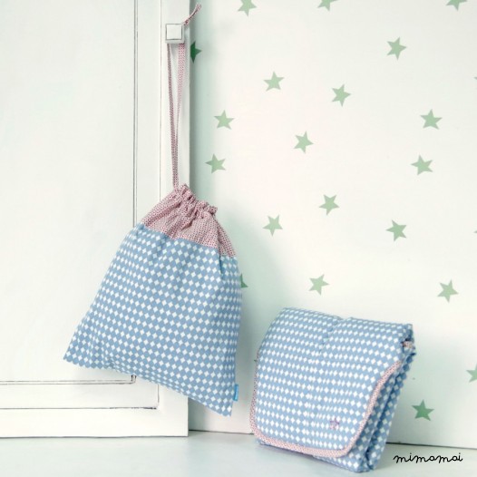 Ollie print baby wash bag