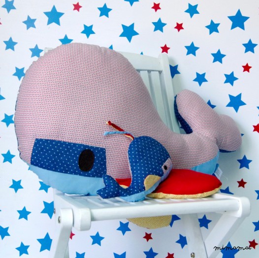 Whale cushion