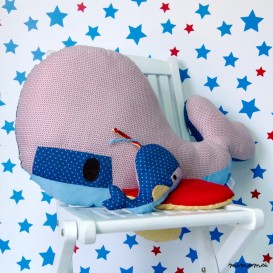 Whale cushion
