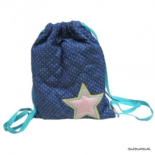 Star quilted toy bag