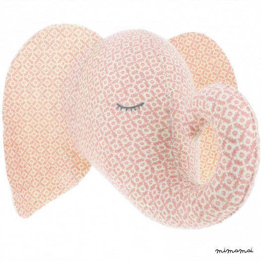 Pink sleepy Felt Elephant day