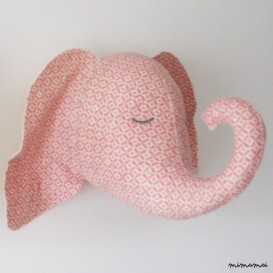 Pink sleepy Felt Elephant day