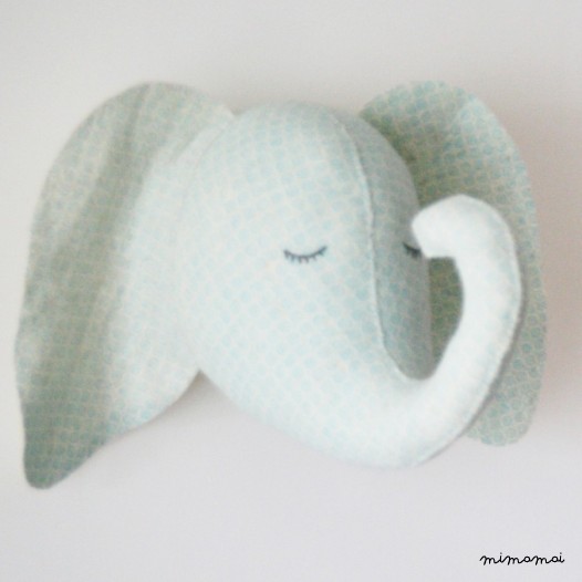 Blue sleepy Felt Elephant day