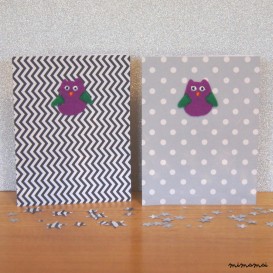 Embroidered Felt Owl Card
