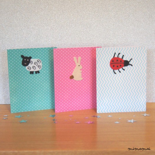 Embroidered Felt LadyBug Card