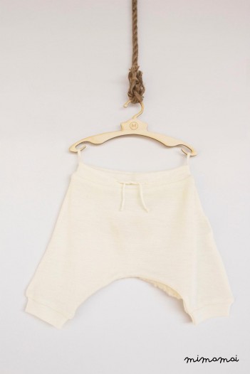 Merino wool trousers with woolen back