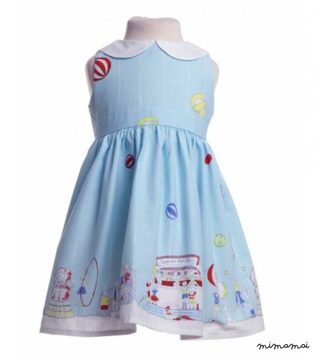 Millie Dress Circus Spearmint Blue