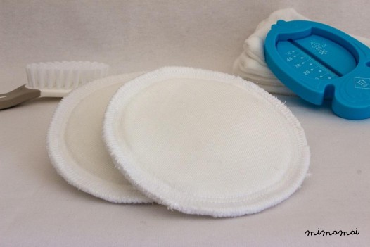 Lot de 2 coussinets d&rsquo;allaitement lavables bio