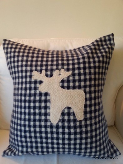 Cuscino pura lana: renna