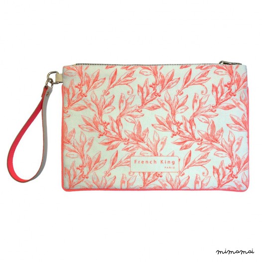 &ldquo;Maman Royale&rdquo; Laurel leafs pouch bag
