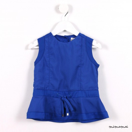 Sporty Peplum Top blue