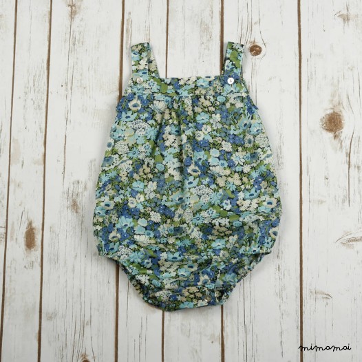 Liberty Bubble Romper With Straps