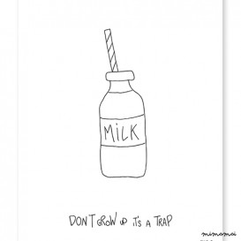 AFFICHE ( 30x40cm) - DON'T GROW UP