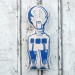 Robot Cushion  Blue Bulb